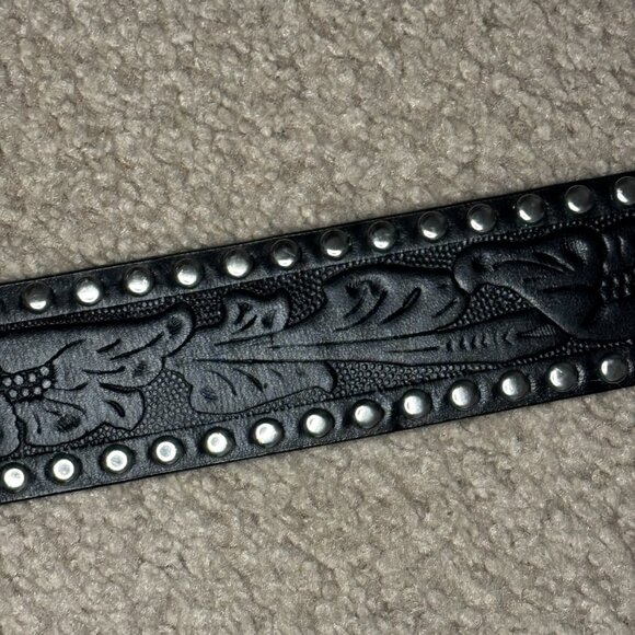 Express Studded Leather Belt Western Cowgirl Cowboy style - Picture 11 of 16